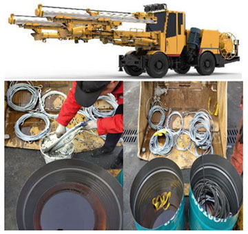 矿山凿岩台车用钢丝绳维护-降本增效项目